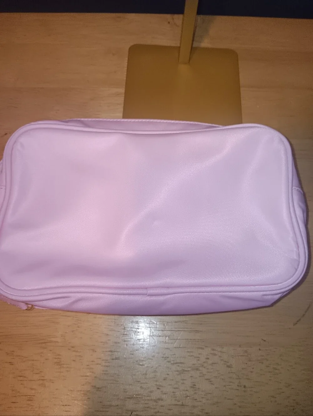Stoney Clover Lane Light Pink Double-Zip Cosmetic Pouch